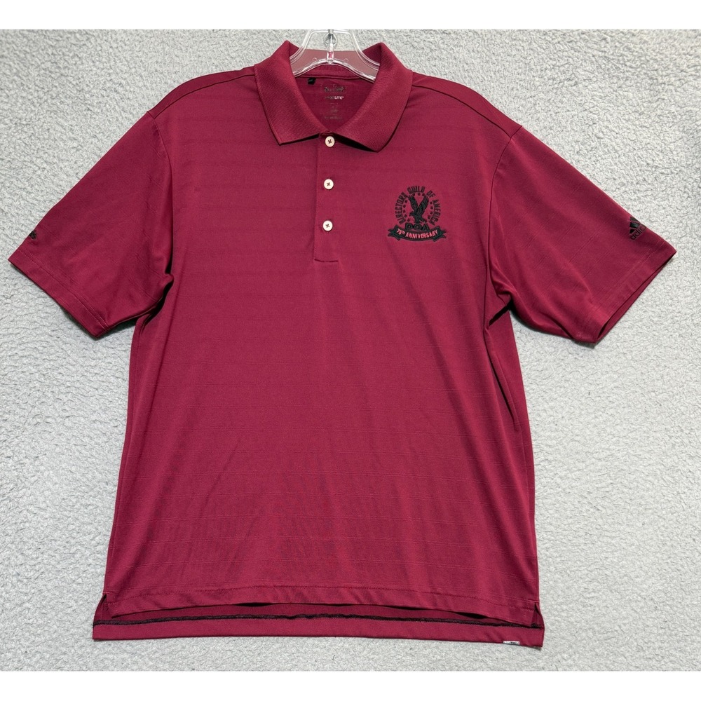 adidas Climalite Directors Guild of America polo shirt Mens Small Golf Tennis